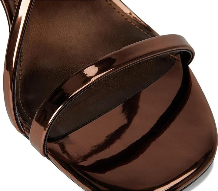 Calvin Klein Ishaya Women's Sandals Bronze Mirror Metallic : 7.5 M, Faux Leather - Image 7