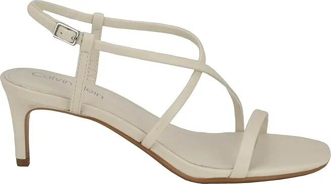 Calvin Klein Ishaya Women's Sandals Ivory : 11 M, Faux Leather - Image 5