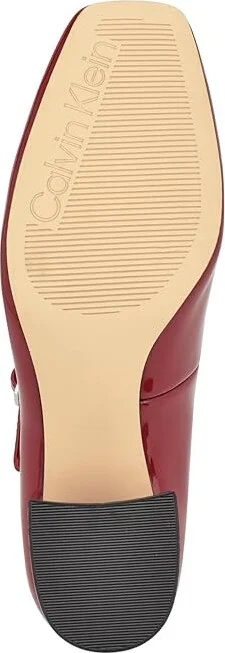 Calvin Klein Jatlee High Women's Heels Dark Red Patent : 5.5 M, Leather/Synthetic - Image 3