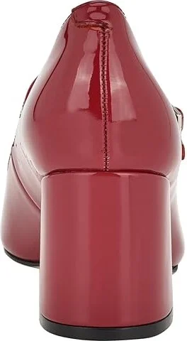 Calvin Klein Jatlee High Women's Heels Dark Red Patent : 5.5 M, Leather/Synthetic - Image 4