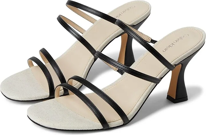 Calvin Klein Jayla Women's Sandals Black : 6 M, Synthetic