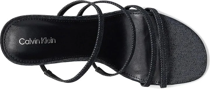 Calvin Klein Jayla Women's Sandals Dark Blue Denim : 7.5 M, Synthetic - Image 2