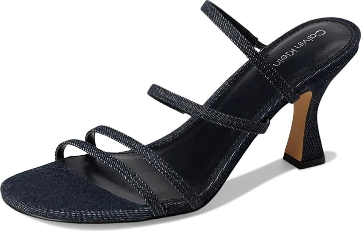 Calvin Klein Jayla Women's Sandals Dark Blue Denim : 7.5 M, Synthetic - Image 5