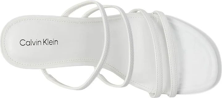 Calvin Klein Jayla Women's Sandals White Patent : 9.5 M, Synthetic - Image 2