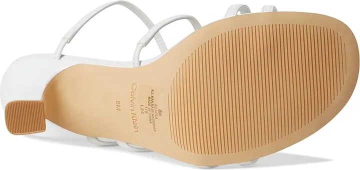 Calvin Klein Jayla Women's Sandals White Patent : 9.5 M, Synthetic - Image 3