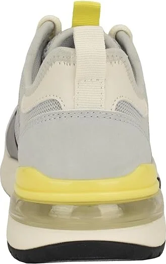 Calvin Klein Jazmeen Women's Shoes Light Grey/Yellow : 9 M, Canvas - Image 4