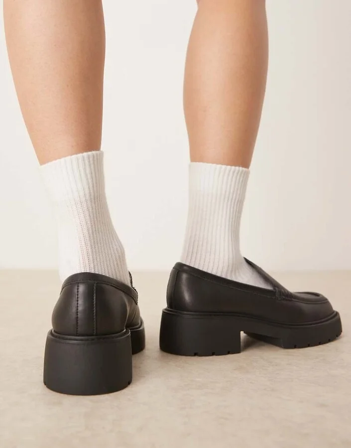 Calvin Klein Jeans chunky loafers in black - Image 4