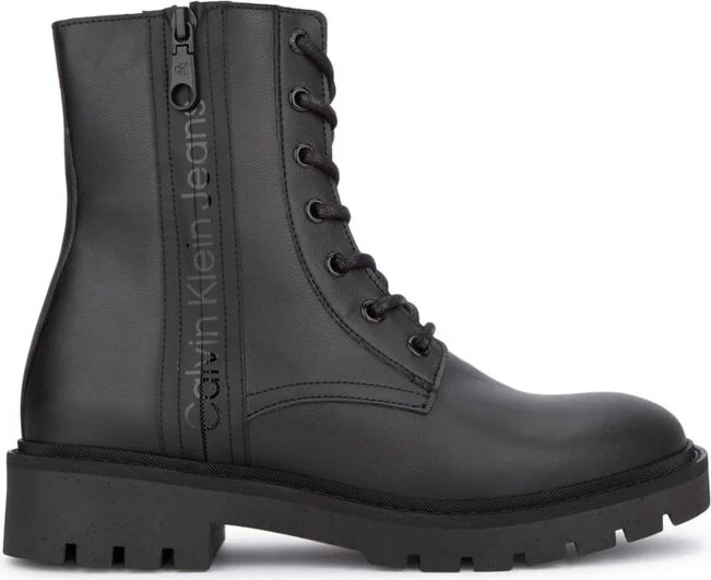Calvin Klein Jeans Logo-Printed Zipped Boots