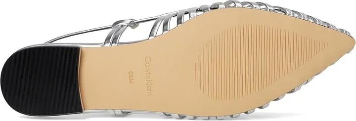 Calvin Klein Jillie Women's Shoes Silver : 6.5 M, Leather - Image 3
