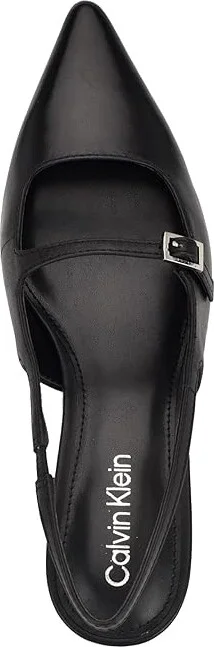 Calvin Klein Kallien High Women's Heels Black Leather : 10 M - Image 2