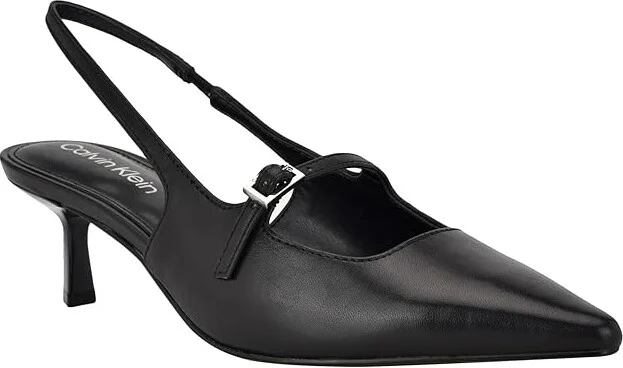 Calvin Klein Kallien High Women's Heels Black Leather : 10 M - Image 5
