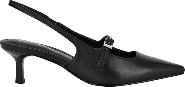 Calvin Klein Kallien High Women's Heels Black Leather : 10 M - Image 6