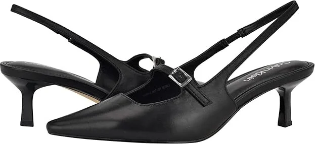 Calvin Klein Kallien High Women's Heels Black Leather : 10 M