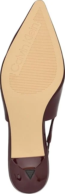 Calvin Klein Kallien High Women's Heels Dark Red Patent : 5 M, Leather - Image 3
