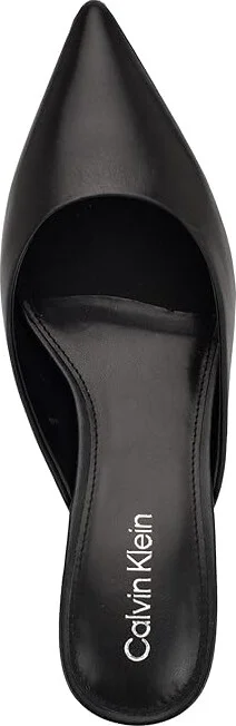 Calvin Klein Kalyn High Women's Heels Black Leather : 6 M, Leather/Synthetic - Image 2