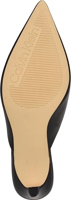 Calvin Klein Kalyn High Women's Heels Black Leather : 6 M, Leather/Synthetic - Image 3