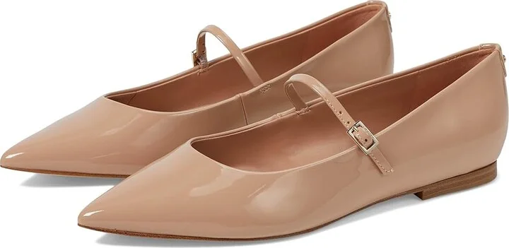 Calvin Klein Kamryn Women's Flat Shoes Light Pink Patent : 11 M, Leather/Synthetic
