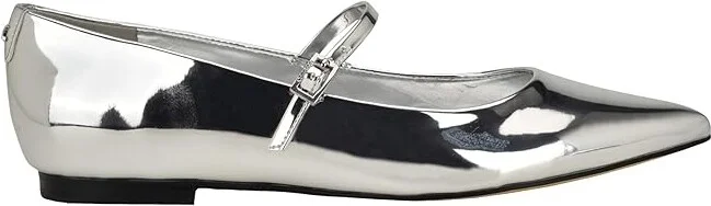 Calvin Klein Kamryn Women's Flat Shoes Silver Patent : 5.5 M, Leather/Synthetic - Image 5