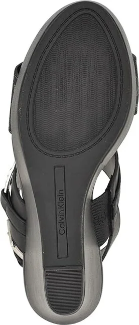 Calvin Klein Kanova Women's Sandals Black Logo : 9.5 M, Rubber/Synthetic - Image 3