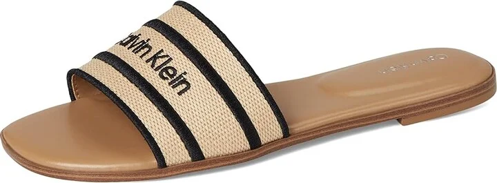 Calvin Klein Kendell Women's Shoes Light Natural/Black : 7.5 M, Synthetic - Image 5