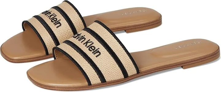 Calvin Klein Kendell Women's Shoes Light Natural/Black : 7.5 M, Synthetic