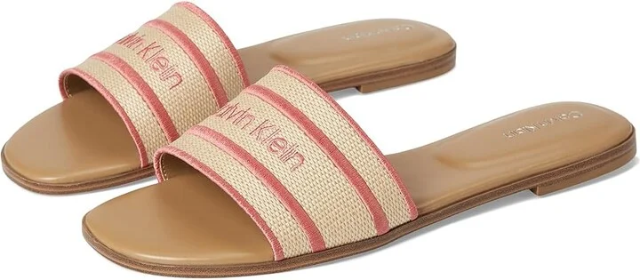 Calvin Klein Kendell Women's Shoes Light Natural/Pink : 9 M, Synthetic