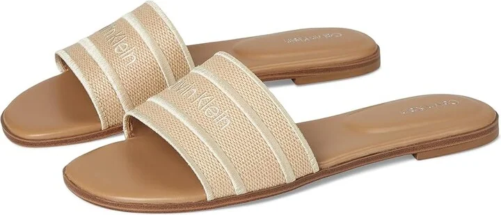 Calvin Klein Kendell Women's Shoes Light Natural/White : 7.5 M, Synthetic