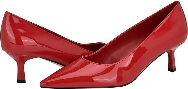 Calvin Klein Kierra High Women's Heels Red Patent : 9.5 M, Leather