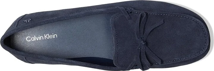 Calvin Klein Koria Women's Dress Flat Shoes Dark Blue Suede : 10 M, Rubber/Suede - Image 2