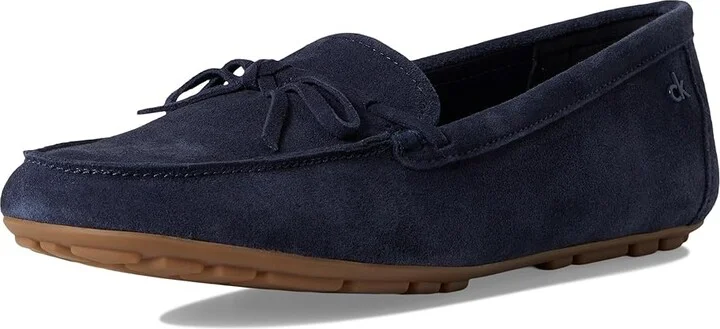 Calvin Klein Koria Women's Dress Flat Shoes Dark Blue Suede : 10 M, Rubber/Suede - Image 5