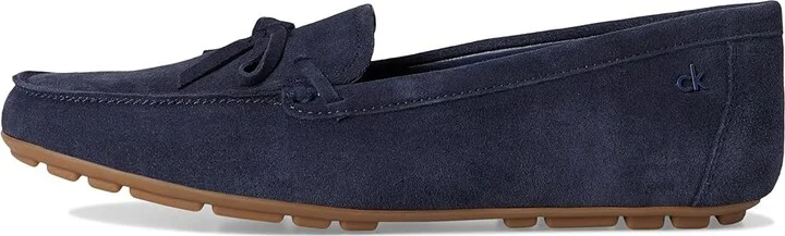 Calvin Klein Koria Women's Dress Flat Shoes Dark Blue Suede : 10 M, Rubber/Suede - Image 6