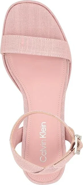 Calvin Klein Lalah Women's Sandals Light Pink : 7 M, Synthetic/Textile - Image 2