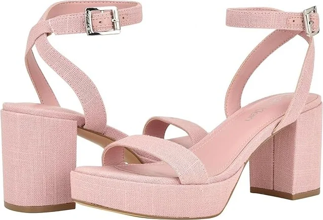 Calvin Klein Lalah Women's Sandals Light Pink : 7 M, Synthetic/Textile