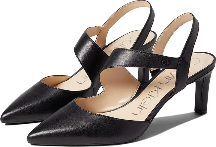 Calvin Klein Larin Women's Shoes Black Leather : 5 M