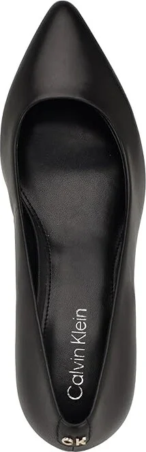 Calvin Klein Lenott High Women's Heels Black Leather : 10 M, Leather/Suede/Synthetic - Image 2
