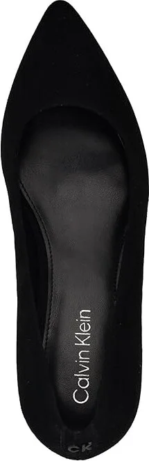 Calvin Klein Lenott High Women's Heels Black Suede : 8.5 M, Leather/Suede/Synthetic - Image 2