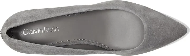 Calvin Klein Lenott High Women's Heels Grey Suede : 8.5 M, Leather/Suede/Synthetic - Image 2