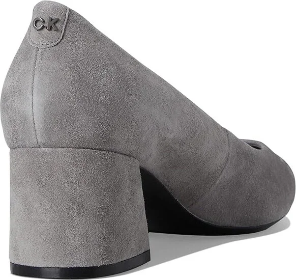 Calvin Klein Lenott High Women's Heels Grey Suede : 8.5 M, Leather/Suede/Synthetic - Image 4