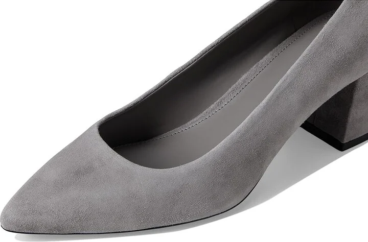 Calvin Klein Lenott High Women's Heels Grey Suede : 8.5 M, Leather/Suede/Synthetic - Image 7