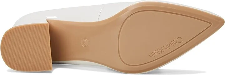 Calvin Klein Lenott High Women's Heels Ivory Patent : 8.5 M, Leather/Suede/Synthetic - Image 3