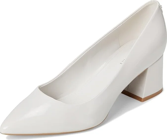 Calvin Klein Lenott High Women's Heels Ivory Patent : 8.5 M, Leather/Suede/Synthetic - Image 5