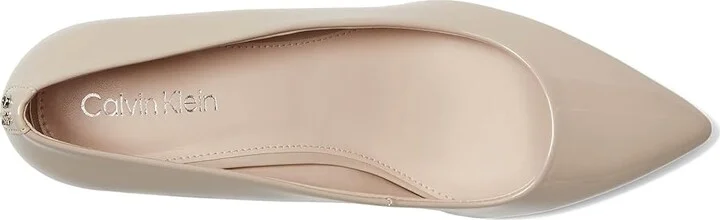Calvin Klein Lenott High Women's Heels Light Natural Patent : 10 M, Leather/Suede/Synthetic - Image 2