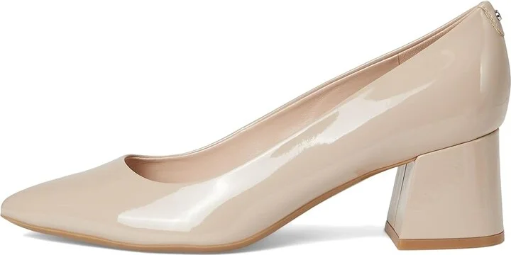 Calvin Klein Lenott High Women's Heels Light Natural Patent : 10 M, Leather/Suede/Synthetic - Image 6
