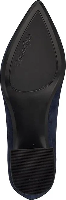 Calvin Klein Lenott High Women's Heels Navy Suede : 6 M, Leather/Suede/Synthetic - Image 3