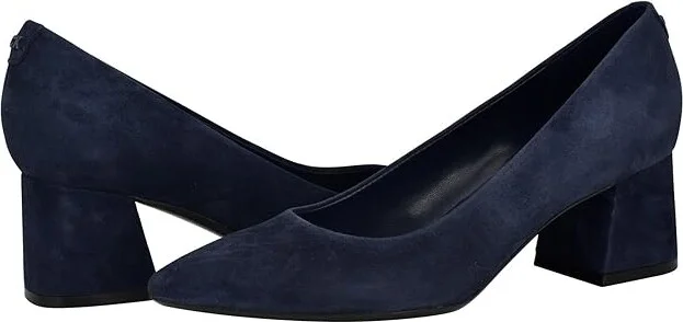 Calvin Klein Lenott High Women's Heels Navy Suede : 6 M, Leather/Suede/Synthetic
