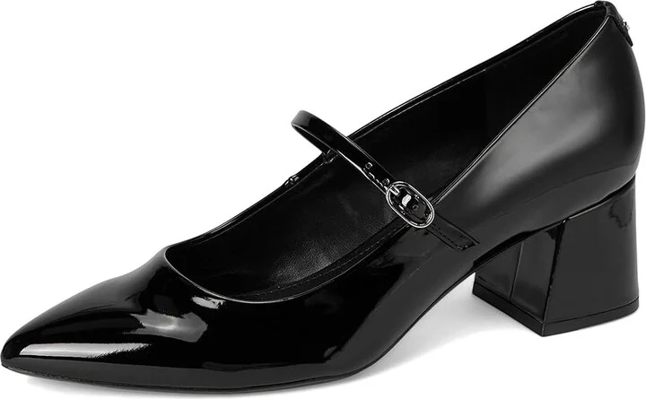 Calvin Klein Leora High Women's Heels Black Patent : 8.5 M, Synthetic - Image 5
