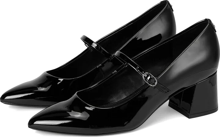 Calvin Klein Leora High Women's Heels Black Patent : 8.5 M, Synthetic
