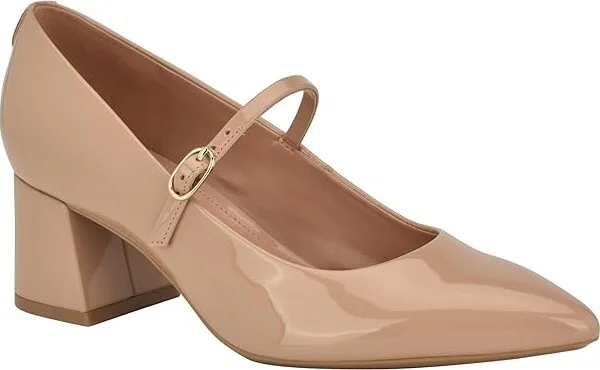Calvin Klein Leora High Women's Heels Light Pink Patent : 8 M, Synthetic - Image 5