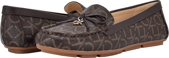 Calvin Klein Linca Women's Shoes Espresso Logo : 5 M, Faux Leather