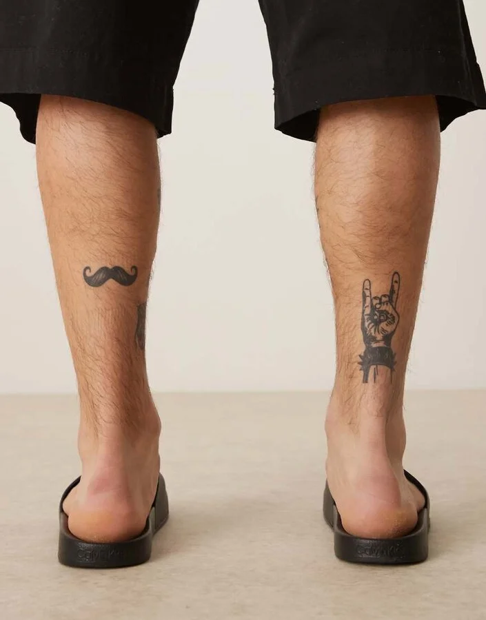 Calvin Klein logo slides in black - Image 2